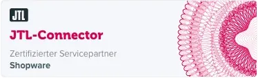 Zertifizierte JTL Shopware Connector Agentur Werbebanner für die Zertifizierung von JTL für den Shopware-Connector